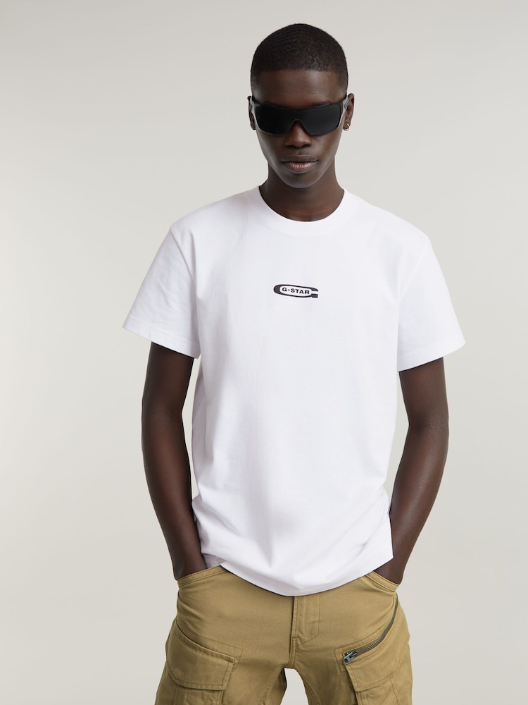 G Star Greenhouse Backprint White T-Shirt - Image 2 of 7 G Star Greenhouse Backprint White T-Shirt - Image 2 of 7