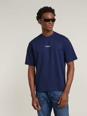 G Star Navy G Star Center Chest Logo Boxy T-Shirt - Image 1 of 6
