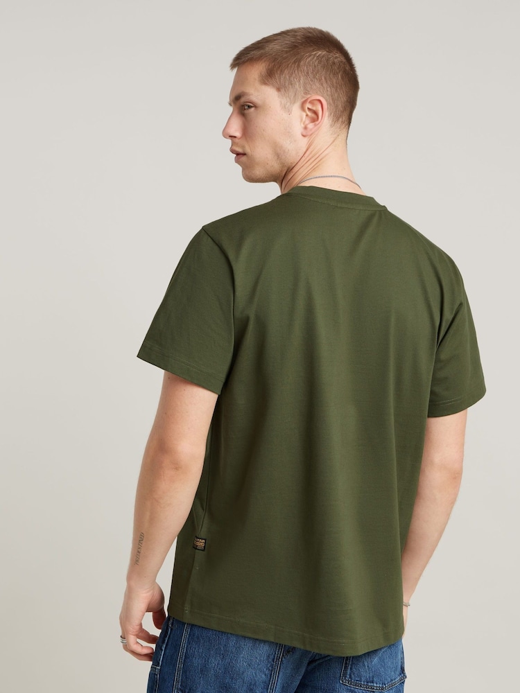 G Star Green G Star Center Chest Logo Boxy T-Shirt - Image 2 of 7