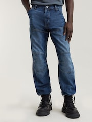 G Star Denim Dark Wash Elwood 5620 3D Regular 100% Cotton Jeans - Image 1 of 6
