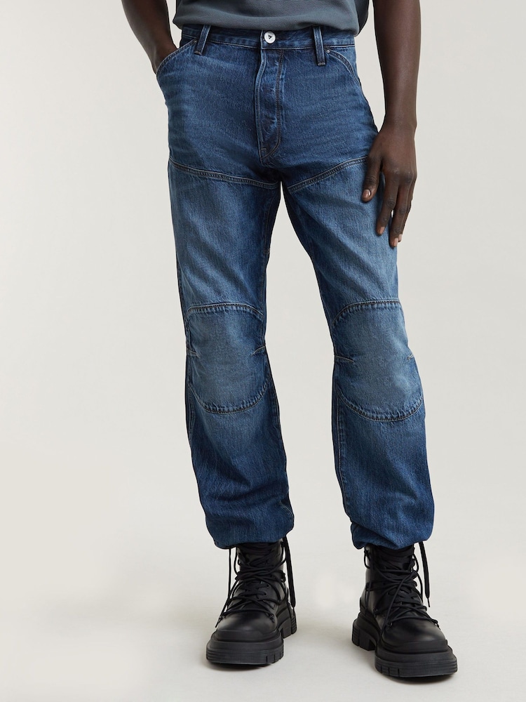 G Star Denim Dark Wash Elwood 5620 3D Regular 100% Cotton Jeans - Image 1 of 6