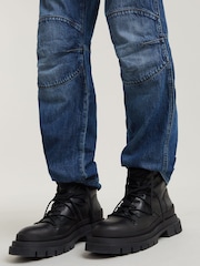 G Star Denim Dark Wash Elwood 5620 3D Regular 100% Cotton Jeans - Image 5 of 6