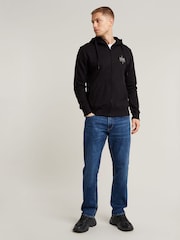 G Star Mid Blue Denim G Star Mid Blue Denim Mosa Straight Fit Jeans - Image 3 of 6
