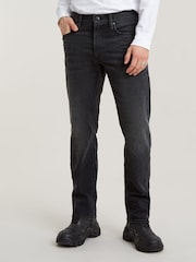 G Star Washed Black G Star Mid Blue Denim Mosa Straight Fit Jeans - Image 1 of 6