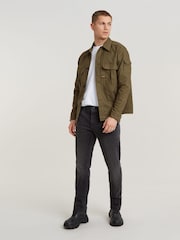 G Star Washed Black G Star Mid Blue Denim Mosa Straight Fit Jeans - Image 3 of 6