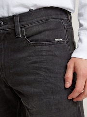 G Star Washed Black G Star Mid Blue Denim Mosa Straight Fit Jeans - Image 4 of 6