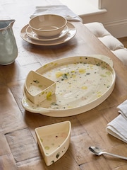 Multi Speckle Platter and Nibble Bowls - Image 2 of 4