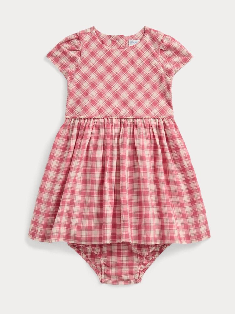 Polo Ralph Lauren Baby Girl Red Gingham 100% Cotton Bloomer Dress - Image 1 of 3