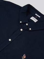 U.S. Polo Assn. Black Big & Tall Mens Short Sleeve 100% Cotton Oxford Shirt - Image 7 of 7