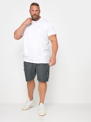 BadRhino Big & Tall Grey Crinkle Nylon Cargo Shorts - Image 2 of 4