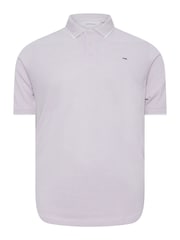 أرجواني - BadRhino Big & Tall Birdseye Short Sleeve 100% Cotton Polo Shirt - صورة 2 من 3