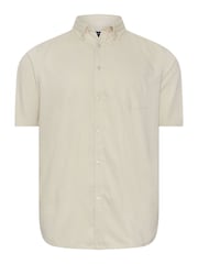 BadRhino Big & Tall Natural Oxford Weave Short Sleeve Shirt - Image 2 of 3