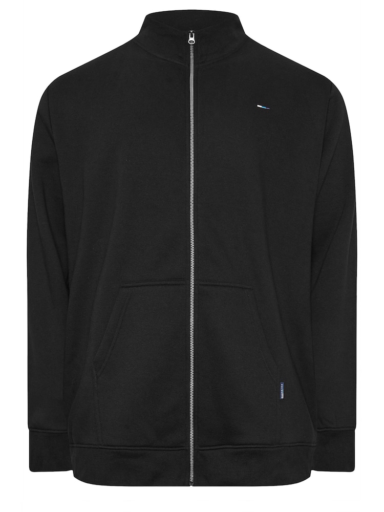 BadRhino Big & Tall Black Funnel Neck Sweatshirt - Image 2 of 3