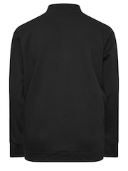 BadRhino Big & Tall Black Funnel Neck Sweatshirt - Image 3 of 3