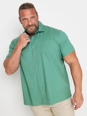BadRhino Big & Tall Green Lycra Short Sleeve Shirt - Image 1 of 3