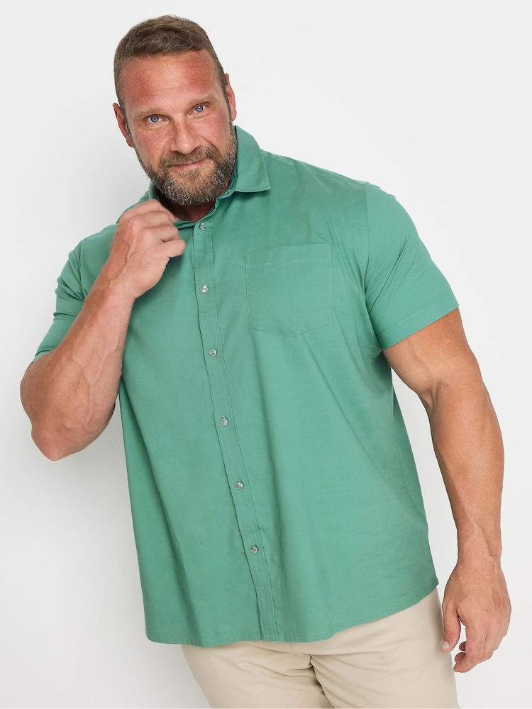 BadRhino Big & Tall Green Lycra Short Sleeve Shirt - Image 1 of 3