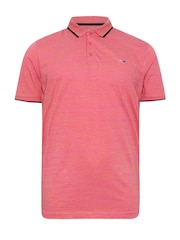 BadRhino Big & Tall Pink Injected Slub Polo - Image 2 of 3