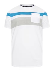 Белый - BadRhino Big & Tall 100% Cotton Pocket T-Shirt - Image 3 of 4