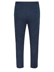 BadRhino Big & Tall Blue Linen Trousers - Image 3 of 3