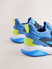 Blue Ombre Elastic Lace Trainers - Image 3 of 5