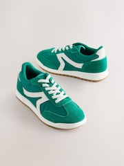 Green Elastic Lace Trainers - Image 1 of 7
