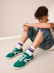 Green Elastic Lace Trainers - Image 2 of 7