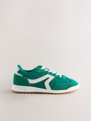 Green Elastic Lace Trainers - Image 4 of 7