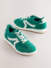 Green Elastic Lace Trainers - Image 6 of 7