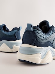 Blue Standard Fit (F) Mesh Lace Trainers - Image 4 of 5