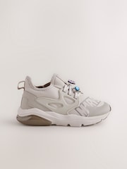 Neutral Marvel Elastic Lace Trainers - Image 1 of 6