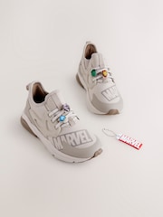 Neutral Marvel Elastic Lace Trainers - Image 2 of 6