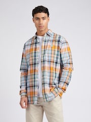 U.S. Polo Assn. Linen Blend Check Camisas masculinas de - Imagem 1 de 7