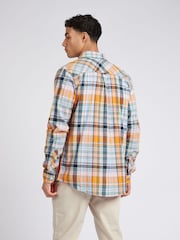 U.S. Polo Assn. Linen Blend Check Camisas masculinas de - Imagem 4 de 7