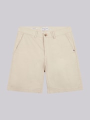 U.S. Polo Assn Brown Mens Linen Blend Chino Shorts - Image 6 of 9
