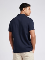 U.S. Polo Assn. Blue Mens Regular Fit Twill Short Sleeve Shirt - Image 4 of 7