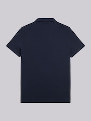 U.S. Polo Assn. Blue Mens Regular Fit Twill Short Sleeve Shirt - Image 6 of 7