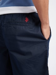 U.S. Polo Assn. Blue Mens Linen Blend Deck Shorts - Image 2 of 8