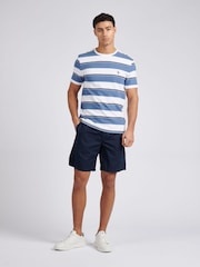 U.S. Polo Assn. Blue Mens Linen Blend Deck Shorts - Image 3 of 8