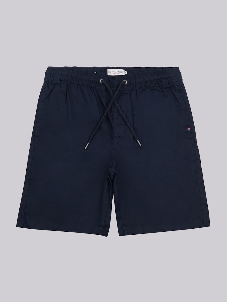 U.S. Polo Assn. Blue Mens Linen Blend Deck Shorts - Image 5 of 8
