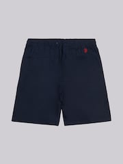 U.S. Polo Assn. Blue Mens Linen Blend Deck Shorts - Image 6 of 8