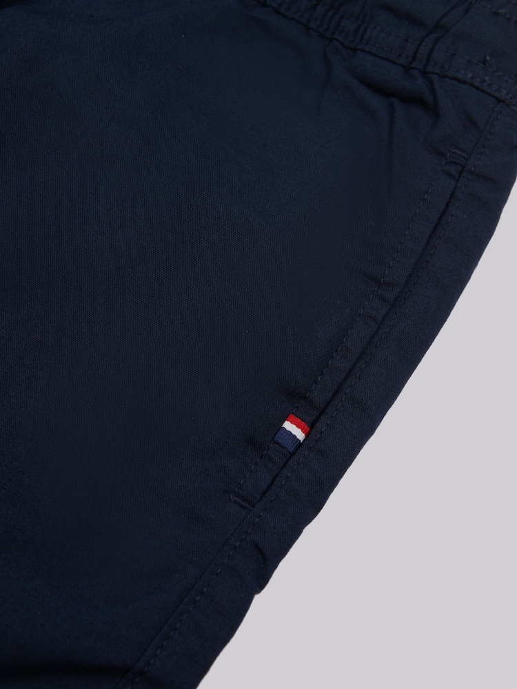 U.S. Polo Assn. Blue Mens Linen Blend Deck Shorts - Image 7 of 8