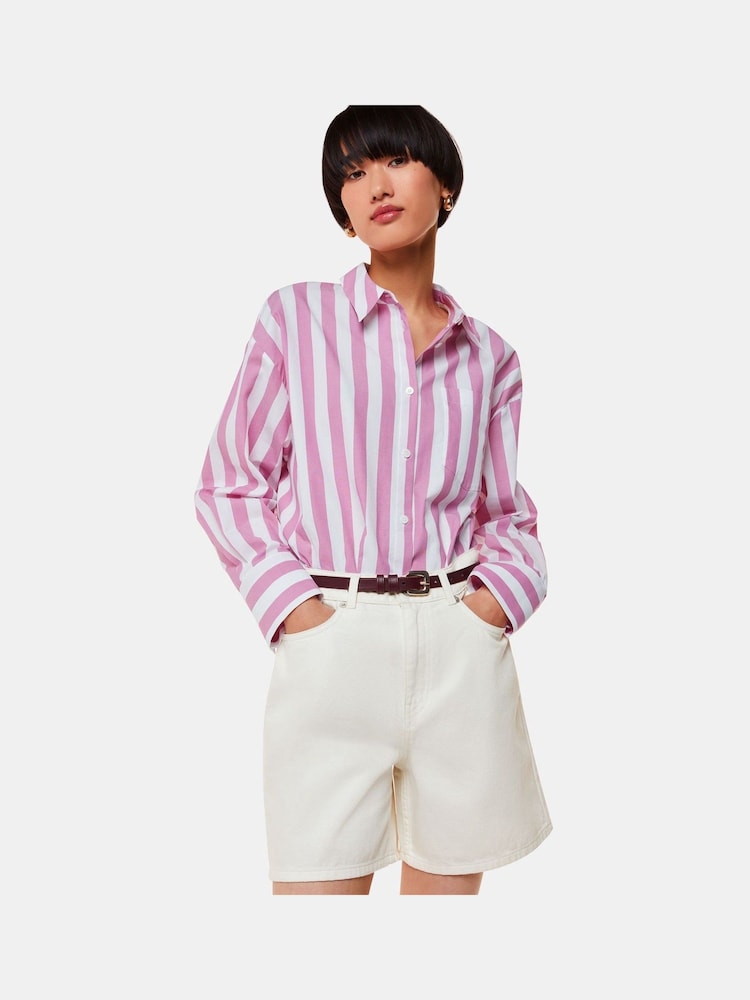 Whistles White 100% Cotton Authentic Denim Shorts - Image 1 of 5