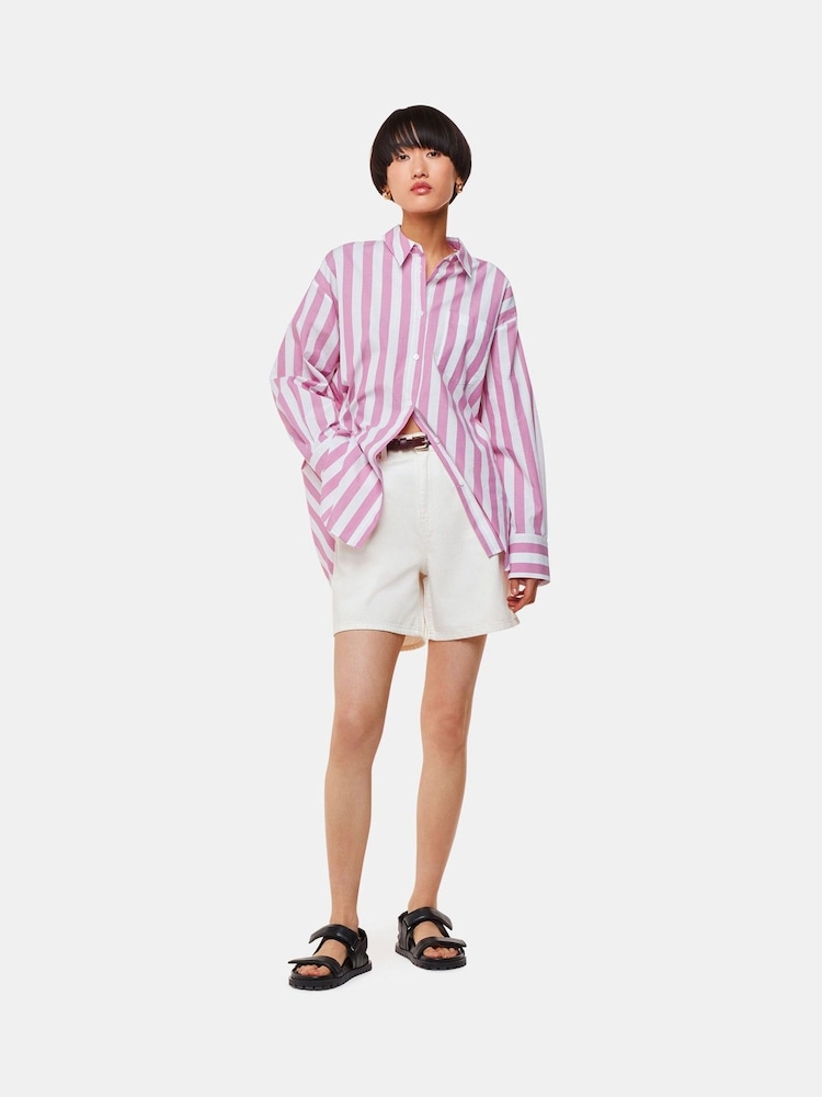 Whistles White 100% Cotton Authentic Denim Shorts - Image 3 of 5