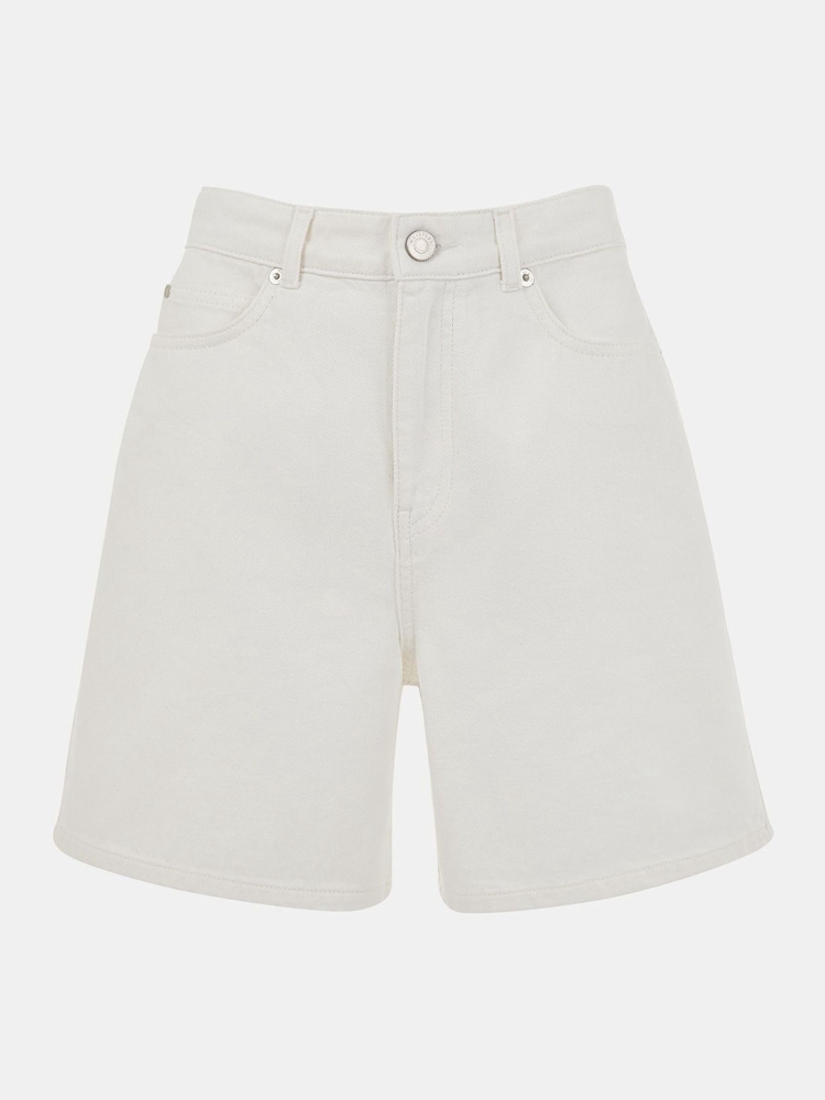 Whistles White 100% Cotton Authentic Denim Shorts - Image 5 of 5