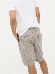 FatFace Cove Grey Turtle Flat Front Shorts - Image 3 of 5