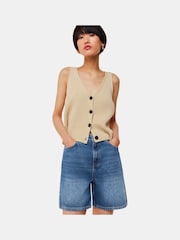 Whistles Blue 100% Cotton Authentic Denim Shorts - Image 1 of 5