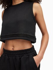 AllSaints Black Ewelina Lila Top - Image 6 of 7