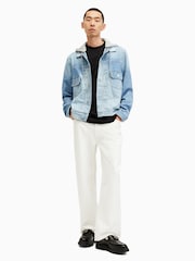 Черный - Футболка с вырезом под горло и короткими рукавами Allsaints Nero - Изображение 3 из 6