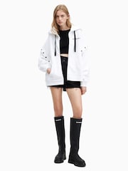 AllSaints White Access Amphia Hoodie - Image 5 of 8
