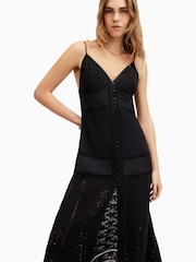 AllSaints Black Dahlia Dress - Image 2 of 6